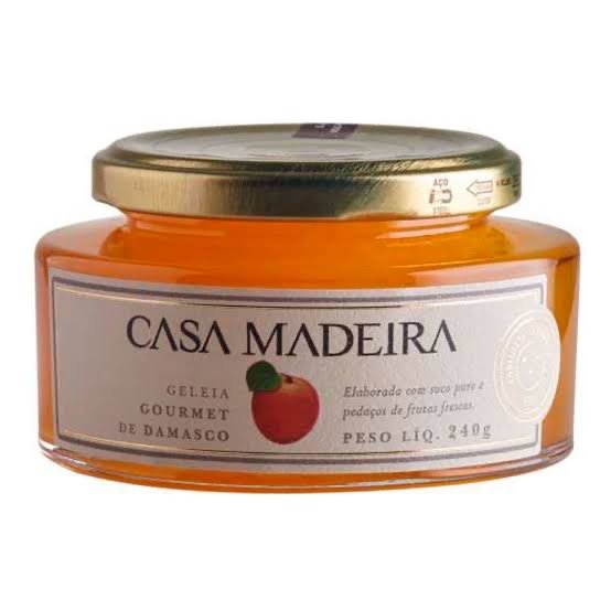 Geleia Gourmet de Damasco com Pedaços de Fruta 240g Casa Madeira -  Equilibrio Natural