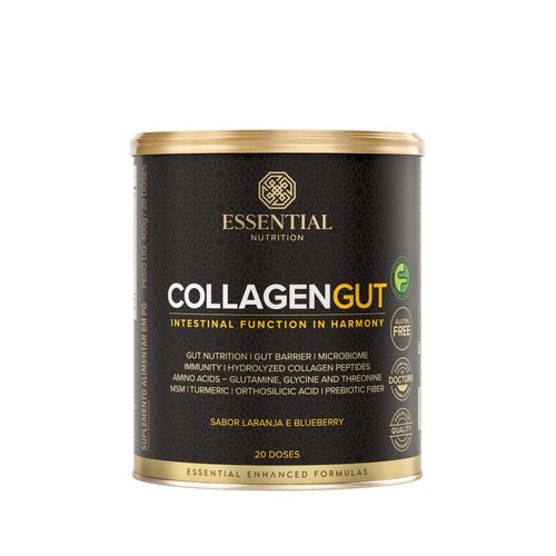 Colageno Gut Laranja e Blueberry Lata 400g Essential