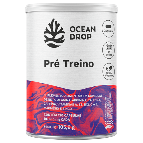 Pre Treino 120cps 820mg Ocean Drop