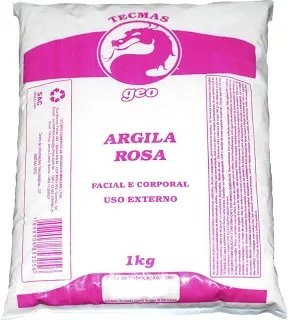 Argila Rosa Facial e Corporal 1kg Tecmas Geo