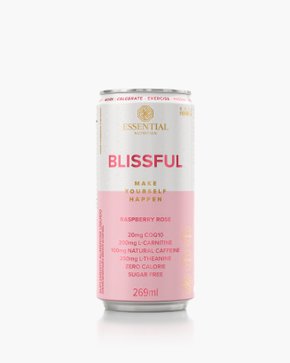 Bebida Energética Blissful Sabor Raspberry Rose 269ml Essential