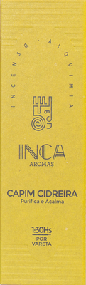 Incenso de Capim Cidreira 4 Varetas Inca