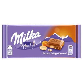 Milka Peanut Crispy Caramel 90g