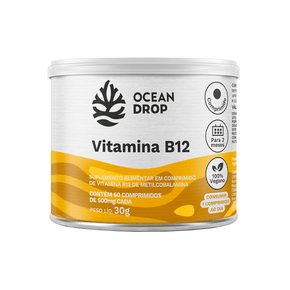 Vitamina B12 60 Comprimidos 500mg Ocean Drop