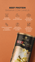 Proteína da Carne Beef Protein Sabor Banana com Canela 420g Essential